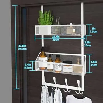 Organize Your Space with Kaiferty Over The Door Hooks