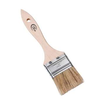 MERIT PRO 00017 White Bristle Chip Brush, 2"