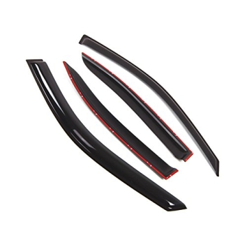 Tuningpros Custom-fit Window Visor Rain Guards for Hyundai Elantra (2001-2006)