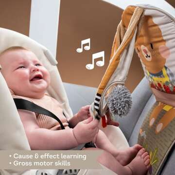Taf Toys Play & Kick Infant Car Seat Toy for Babies, Newborn Rear-Facing Activity Center with Music,...