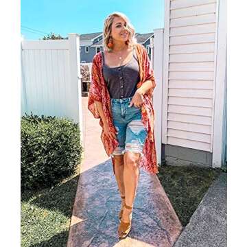 Stylish Breezy Lane Beach Coverup for Women