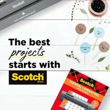 Bundle of Scotch Thermal Laminator, Extra Wide 13 Inch Input TL1302X + Scotch Thermal Laminating Pouches, 8.9 x 11.4 Inches, Letter Size Sheets, 100 Count