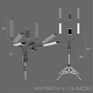 GLAMCOR Multimedia X Portable LED Lighting Kit Remote Control