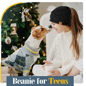 Stylish Winter Knit Ponytail Beanie for Women - URECOVER