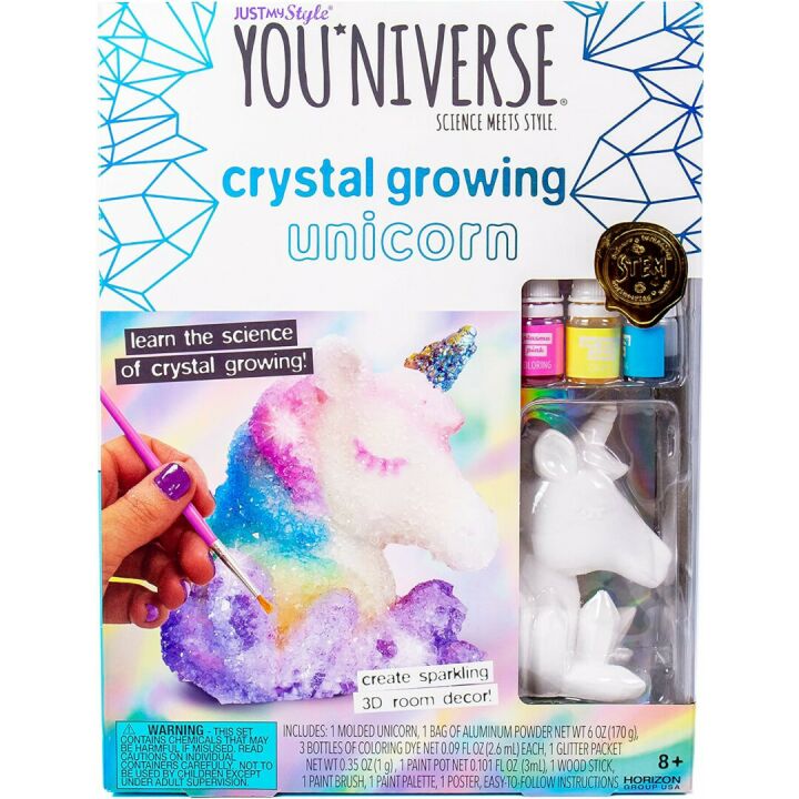3D Crystal Growing Unicorn STEM Kit for Kids