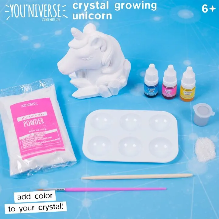 3D Crystal Growing Unicorn STEM Kit for Kids