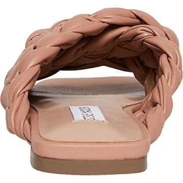 Steve Madden Women's Marina Flat Sandal, Nude, 6