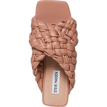 Steve Madden Women's Marina Flat Sandal, Nude, 6