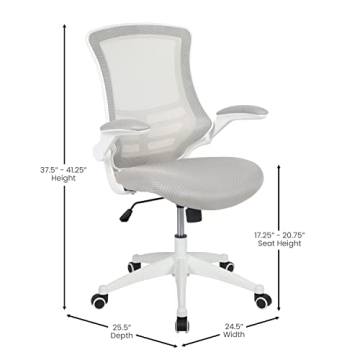 Flash Furniture Ergonomic Mid-Back Office Chair for Comfort