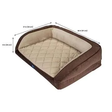 Serta Ortho Quilted Couch Pet Bed for All Dogs