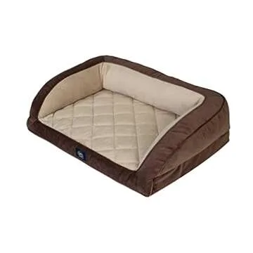 Serta Ortho Quilted Couch Pet Bed for All Dogs