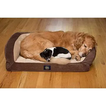 Serta Ortho Quilted Couch Pet Bed for All Dogs