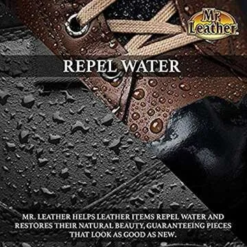 MR. LEATHER Leather Cleaner & Conditioner for Automotive, Upholstery, Leather Luggage and Bags (Liquid Pack of 2)