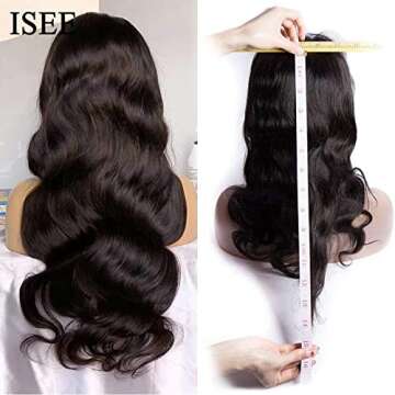 ISEE Hair 180% Density Body Wave Lace Front Wig