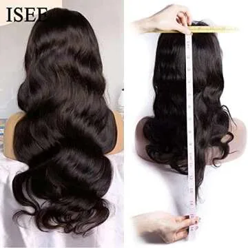 ISEE Hair 180% Density Body Wave Lace Front Wig