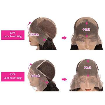 ISEE Hair 180% Density Body Wave Lace Front Wig