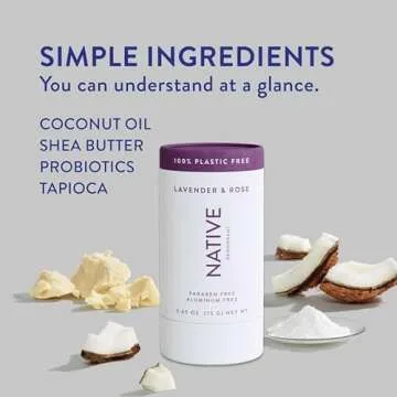 Native Deodorant Contains Naturally Derived Ingredients, 72 Hour Odor Control | Deodorant for Women and Men, Aluminum Free with Baking Soda, Coconut Oil and Shea Butter | Classics Pack of 3