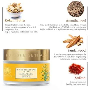Forest Essentials Night Cream with Sandalwood & Saffron 50g