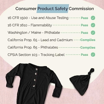 Stroller Society Knotted Gown for Newborns - Gender Neutral