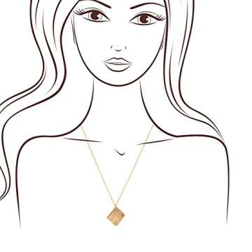 chelseachicNYC Handmade Once Upon A Time Book Necklace Matte Gold