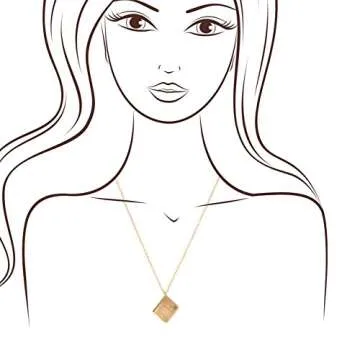 Handcrafted Once Upon A Time Book Necklace in Matte Gold