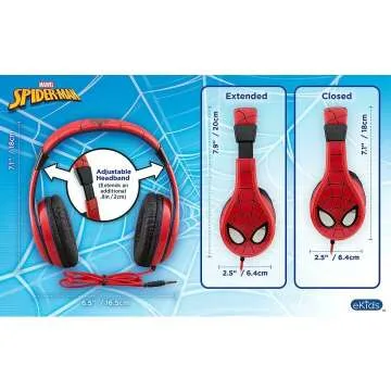 eKids Spiderman Kids Headphones with Volume Control