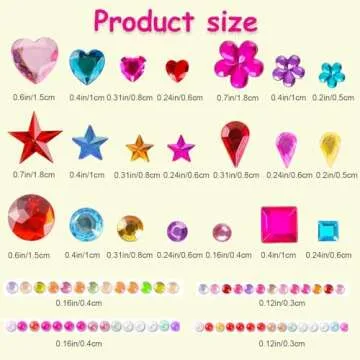 3228pcs Self Adhesive Rhinestone Stickers for Crafts