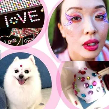 3228pcs Self Adhesive Rhinestone Stickers for Crafts
