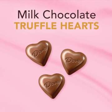 DOVE Valentine's Day Milk Chocolate Truffle Candy Heart Box Gift Tin, 5.82 oz Chocolate Heart Tin