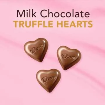 DOVE Valentine's Day Milk Chocolate Truffle Candy Heart Box Gift Tin, 5.82 oz Chocolate Heart Tin