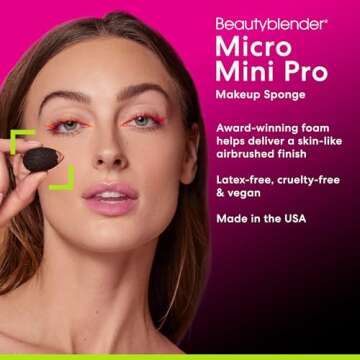 Beautyblender Micro Mini Pro Black Sponges - Flawless Finish