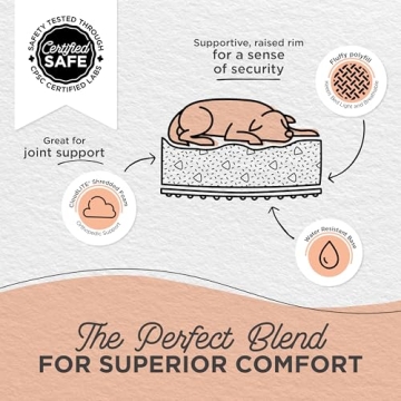 Comfortable Medium Dog Bed for Plush Napping