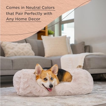 Comfortable Medium Dog Bed for Plush Napping