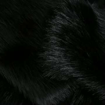 Amazhiyu Womens Faux Fur Zip-Up Cropped Jacket Long Sleeve Warm Winter Coat Black, Small