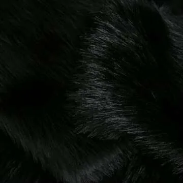 Amazhiyu Womens Faux Fur Zip-Up Cropped Jacket Long Sleeve Warm Winter Coat Black, Small