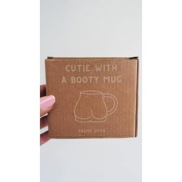 Butt Funny Coffee Mug for Women, Cute Novelty Gifts Butt Shaped 3d Cup, Cute Mugs for Women Booty Mug, Female Body Mug Vase, Nice Butt Cute Mugs Gift, Funny Mugs for Friends 12oz (Cream)