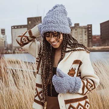 MUK LUKS Women's Popcorn Mittens - Cozy Winter Style