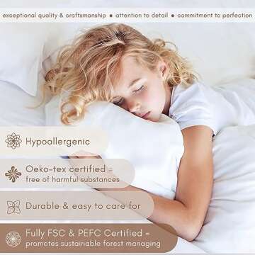 The Silk Lady Pillowcase 100% Organic Pure Mulberry Silk, Luxury Grade A, Ivory White, Matte Finish - Support Hair Care, Skin Health, Anti-Aging (One Standard Size 20” x 26”)