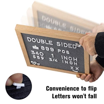 Creative Double-Sided Felt Letter Board with 889 Letters