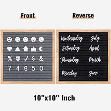 Creative Double-Sided Felt Letter Board with 889 Letters