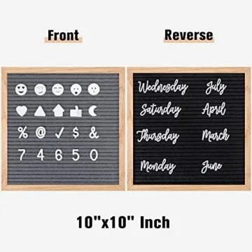 Creative Double-Sided Felt Letter Board with 889 Letters