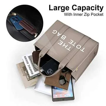 Stylish JQWSVE Tote Bag - Perfect for Work & School