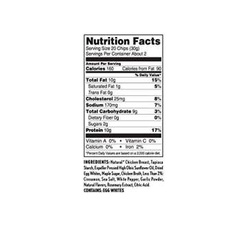 WILDE Chicken & Waffles Protein Chips, Thin and Crispy, High Protein, Keto, Made with Real Ingredients, 2.25oz Bags (Pack of 8)…