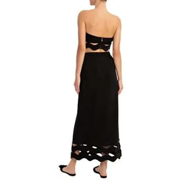 ADRIANA DEGREAS Moves Strapless Top - Elegant Black Design