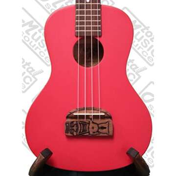 Kohala 4-String Ukulele in Vibrant Red for Everyone
