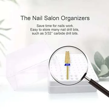 Nail Drill Bits Holder Large Capacity for Perfect Organization