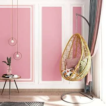VEELIKE Pink Wallpaper Peel and Stick Self Adhesive Thicken Pink Contact Paper Waterproof Decorative Vinyl Film Roll for Walls Cabinet Dresser Shelf Drawer Liners Bedroom Children's Room 15.7''x354''