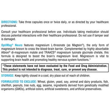 XYMOGEN OptiMag Neuro Support Brain Health & Relaxation