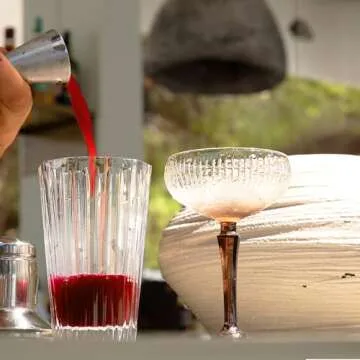 Grace Era Glass Cocktail Shaker, 17oz Martini Shaker Glass Bar Set, Professional Margarita Mixer Drink Shaker, Mixing Shaker Bartending Glass for Cocktails, Margarita