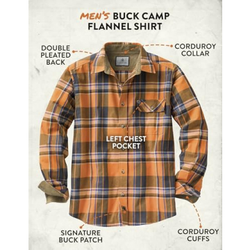 Legendary Whitetails Men's Buck Camp Flannel Shirt - Warmth & Style